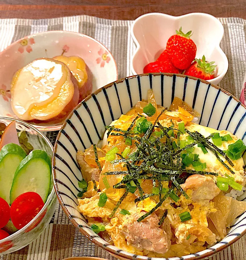 麹甘酒親子丼＆安納芋の麹甘酒煮|akanyeさん