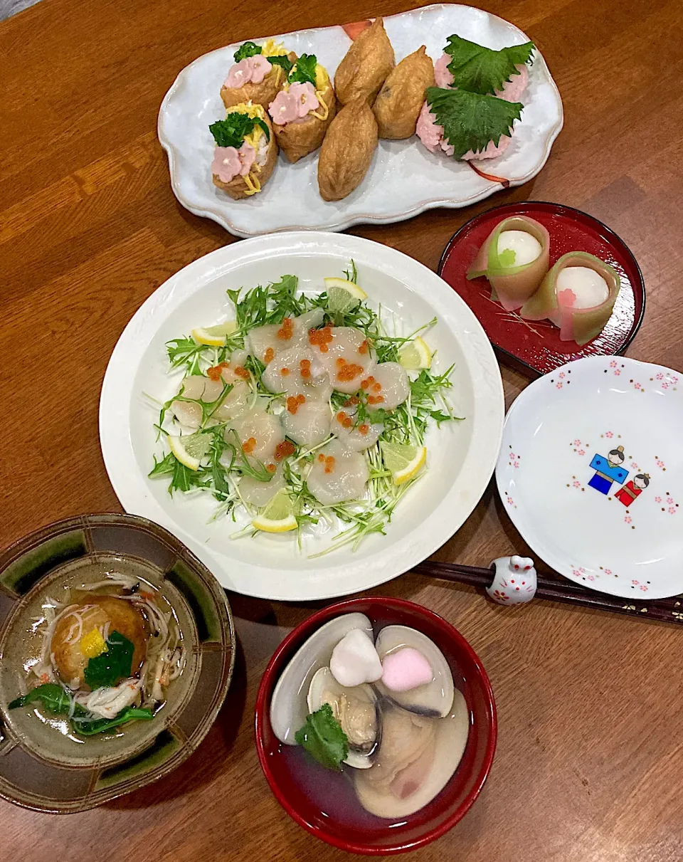 Snapdishの料理写真:お雛様Dinner🎎|sakuramochiさん