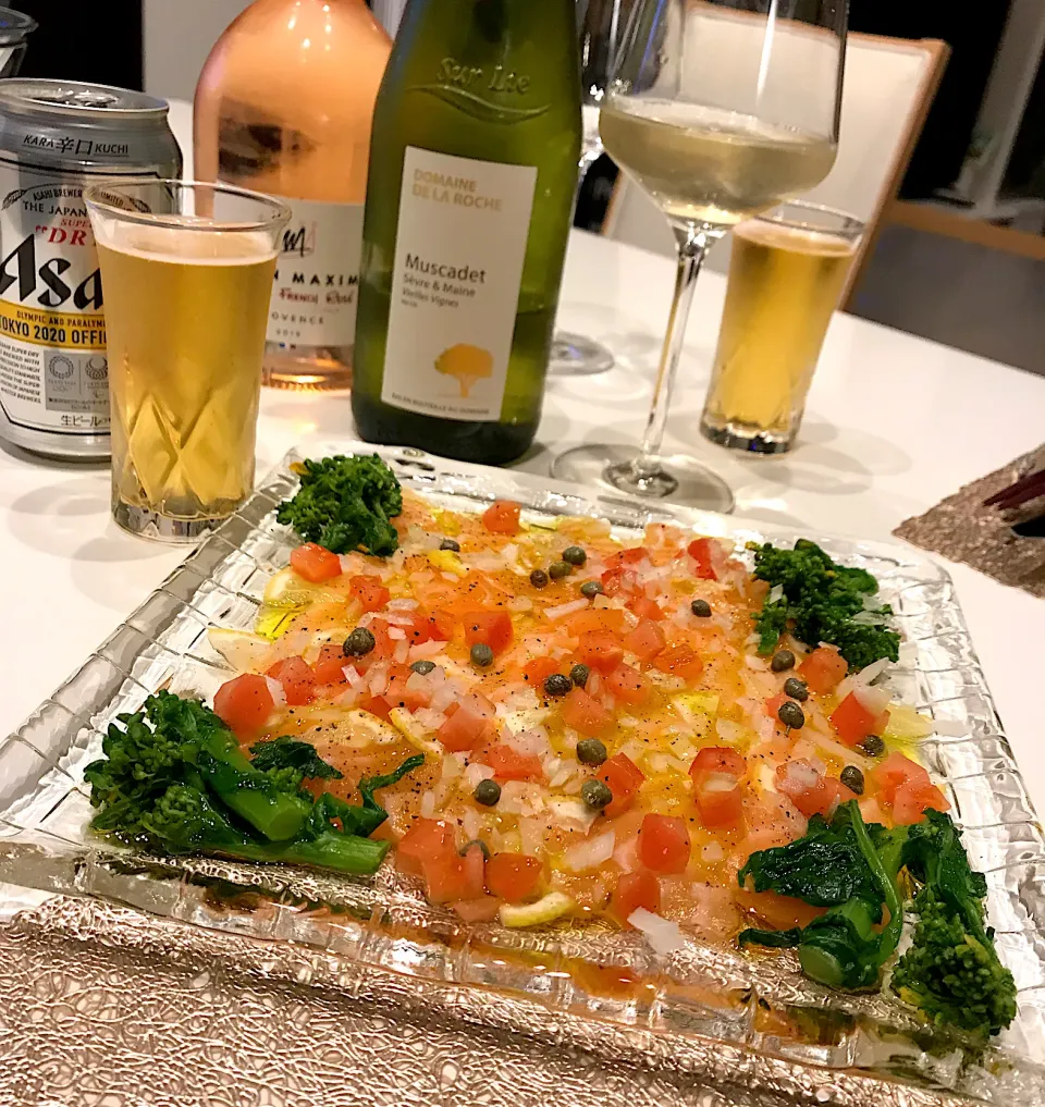 サーモンのカルパッチョ🍽➰🥂😋|ナムナムさん