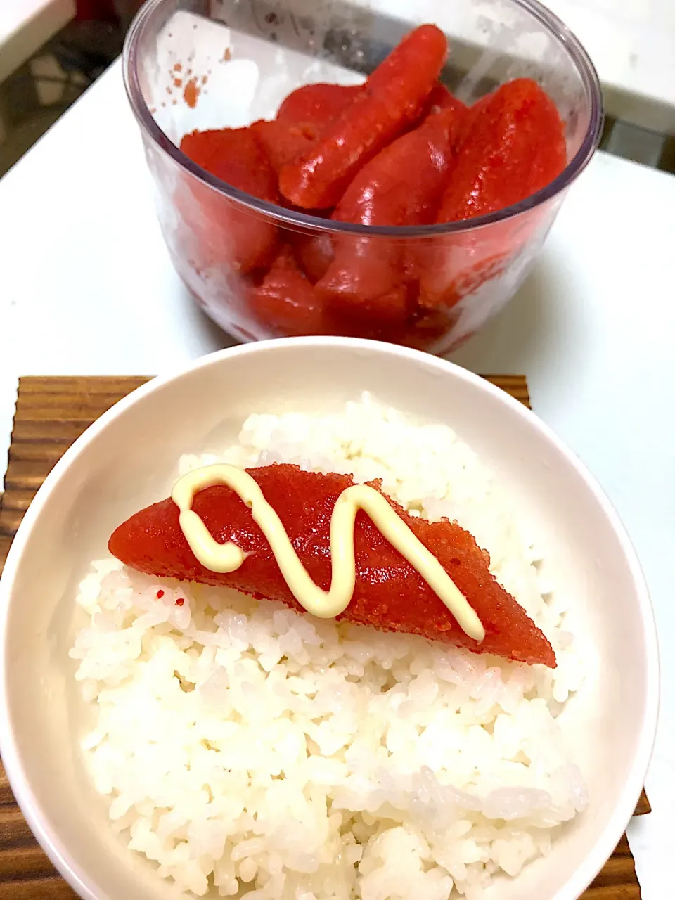 辛子明太子マヨご飯|かずさん