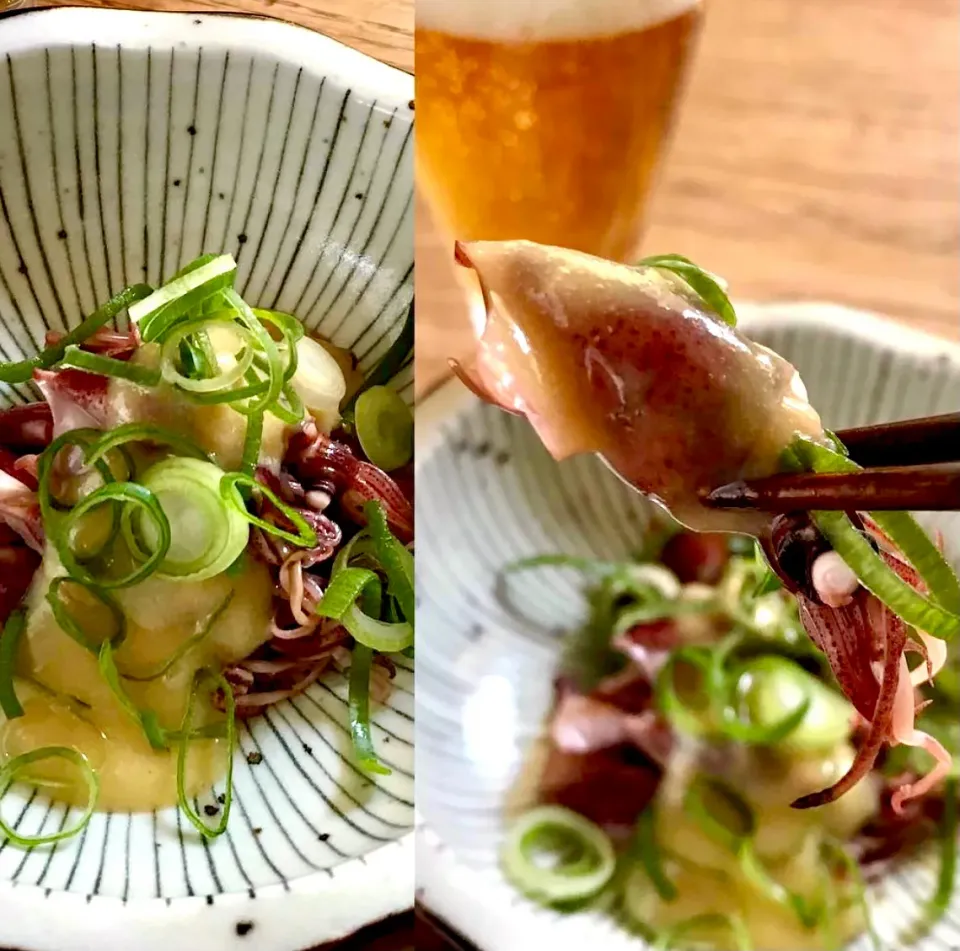 蛍イカの辛子酢味噌とヨシエビで晩酌・・|ばくあんしゃさん