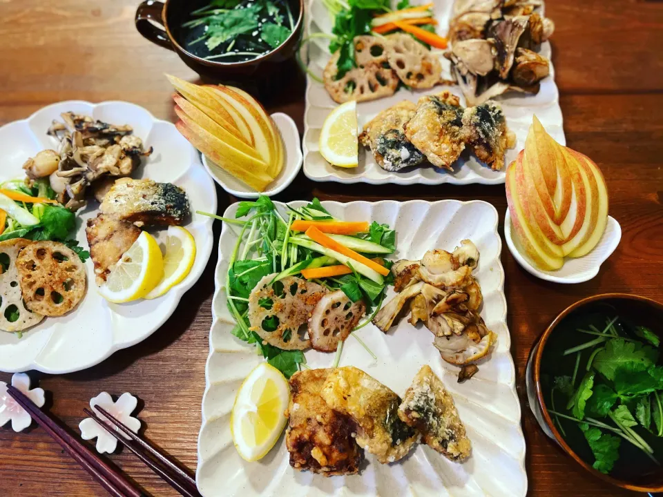 Snapdishの料理写真:鯖竜田揚げ定食|ＭＡＲＵＥ家の食卓さん