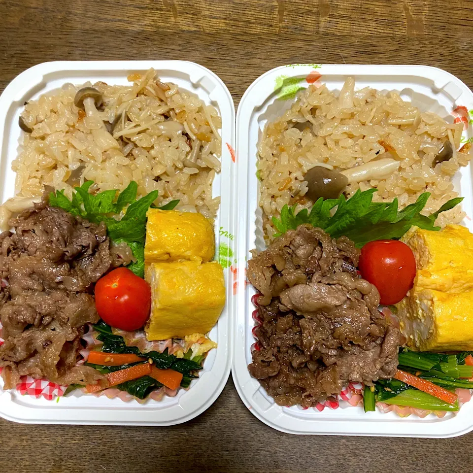 Snapdishの料理写真:娘＆自分弁当♪21.3.5|れもんてぃさん