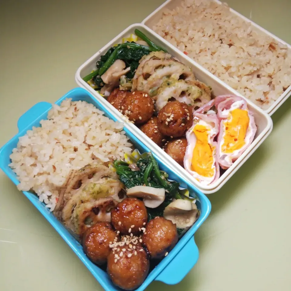 3/5 父子弁当|けろよんさん