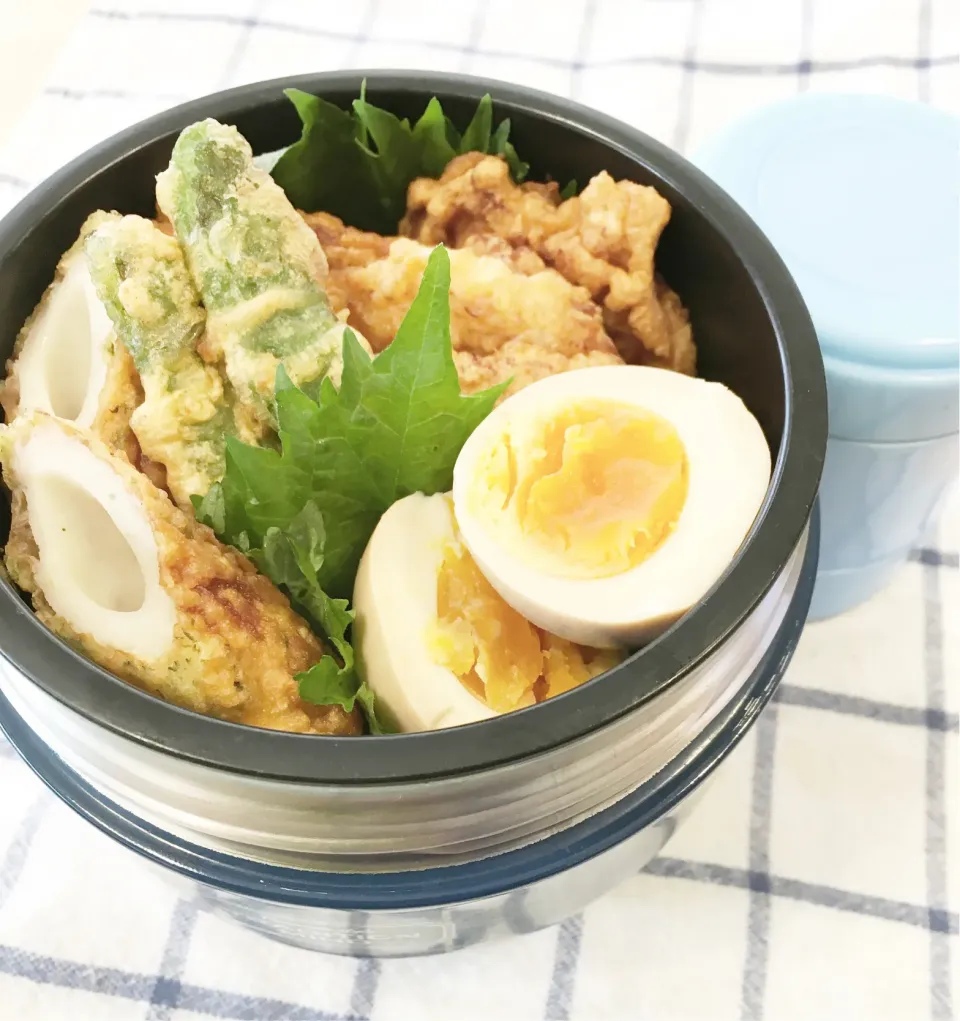 今日のパパ弁当は鶏天丼弁当♪|key♪さん