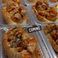 Peanut butter popcorn chicken submarine|TiffanyTeoさん