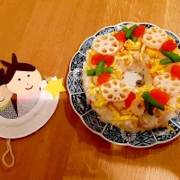 Snapdishの料理写真:ひな祭りケーキ|Norikoさん