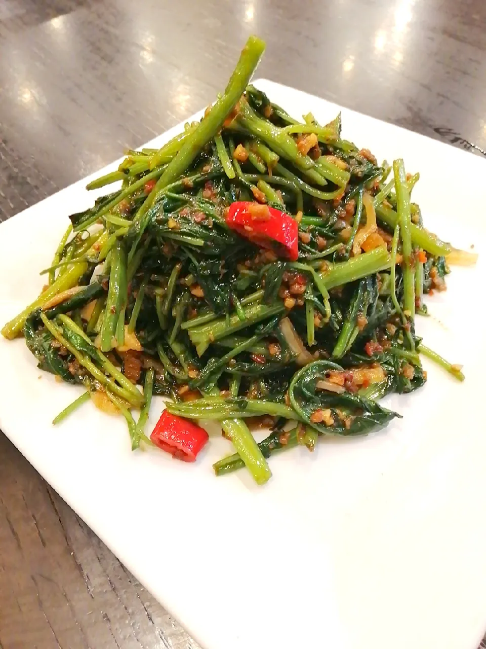 Snapdishの料理写真:belacan kangkong|Heby Lowさん