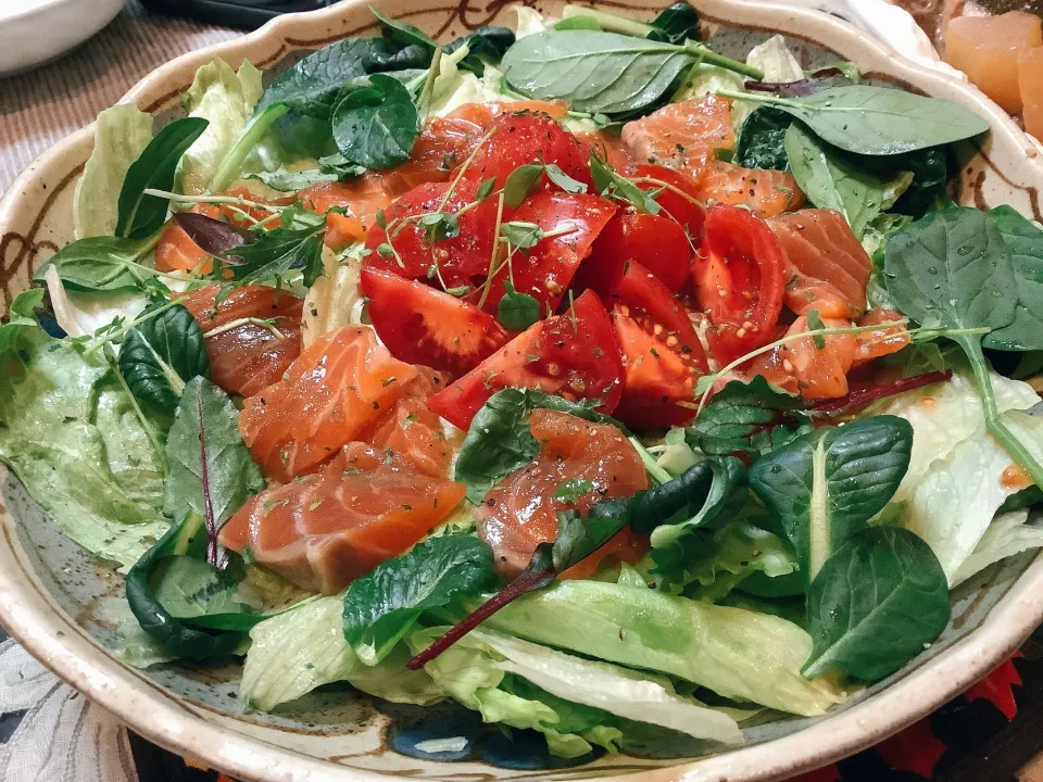 土曜日の朝ラダ🥗😋|アライさんさん