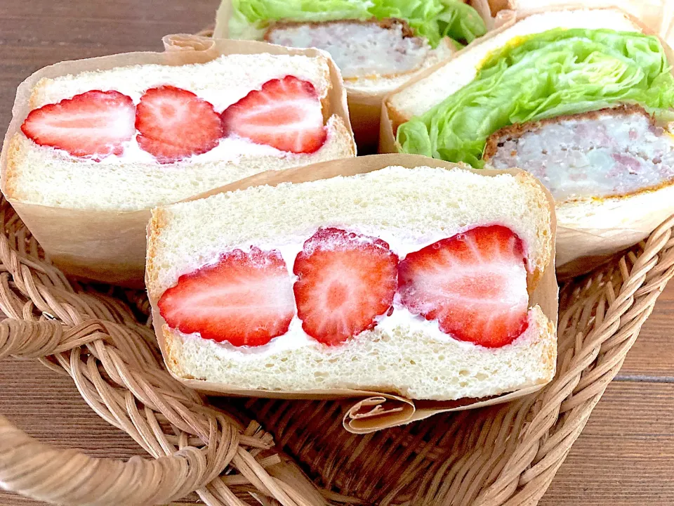 昨日焼いた食パンでサンドウィッチ|n_nさん