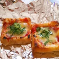 油揚げピザ🍕