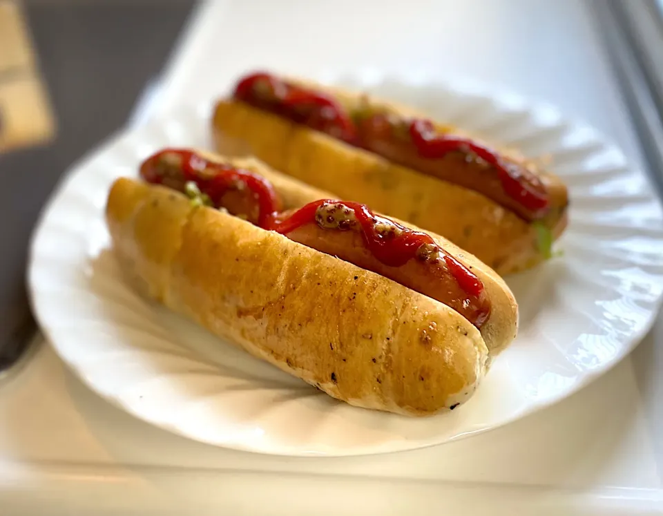 手作り食パンでホットドッグ|かっちゃん杉さん