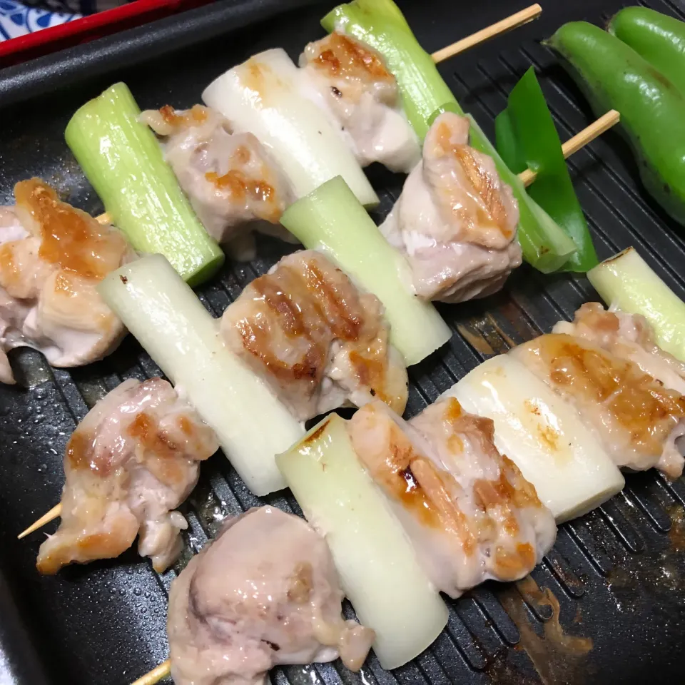 ホットプレートで焼き鳥|あゆみさん