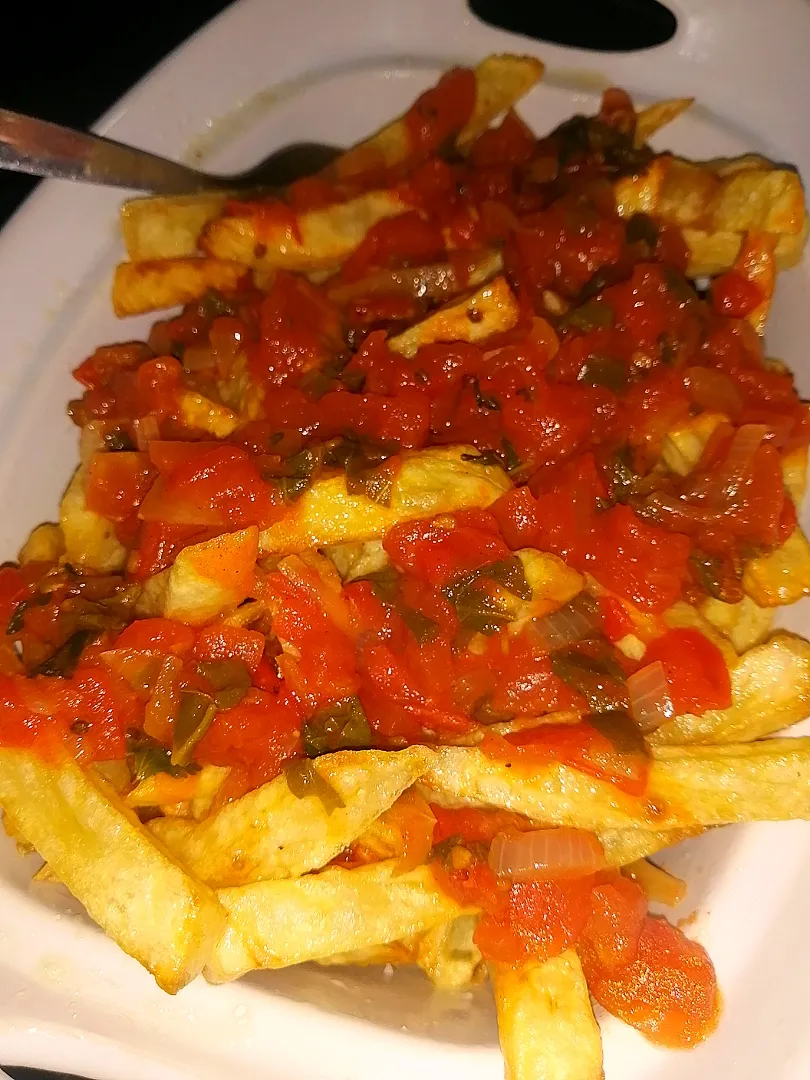 Chips with tomato gravy|Deeさん