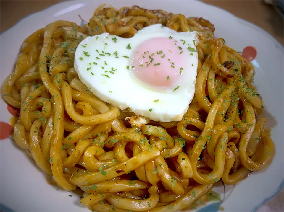 焼きカレーうどん　特盛|やまひろさん