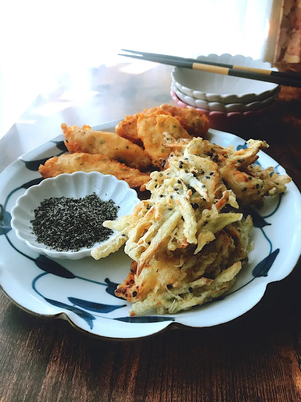 黒ごま風味の鶏ごぼう天&真希さんの味噌とり天|とんちんさん