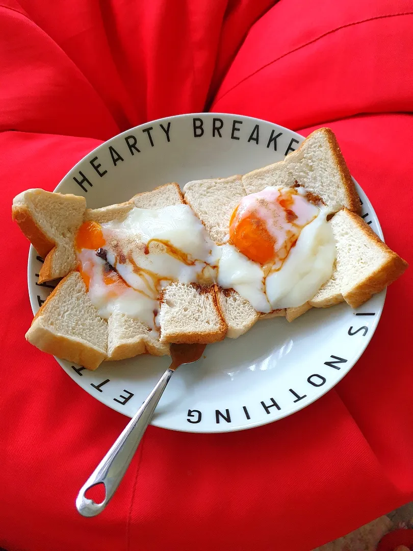 Hearty Breakfast + Half Boil Eggs|envymaqueenさん