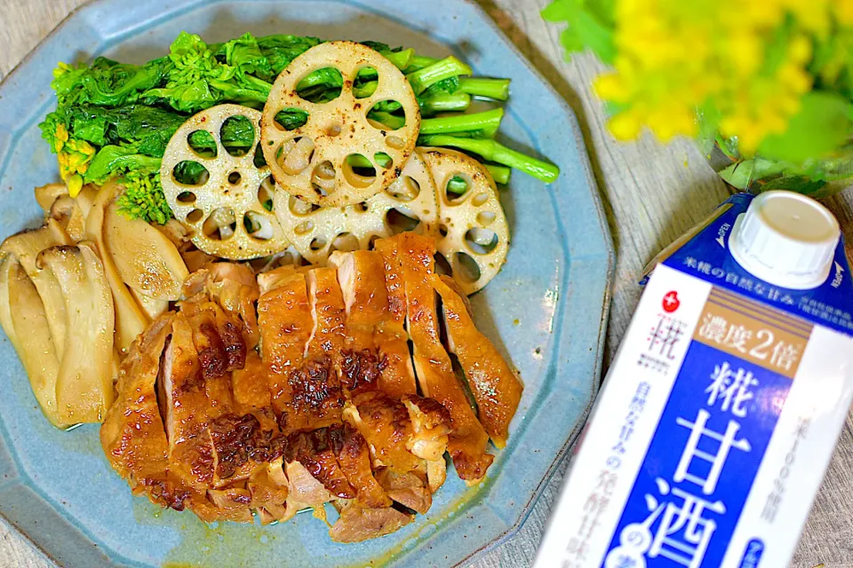 糀甘酒の照り焼きチキン|あつみんさん