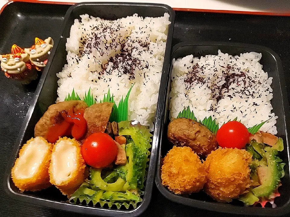 夫弁当、娘弁当|みどりさん