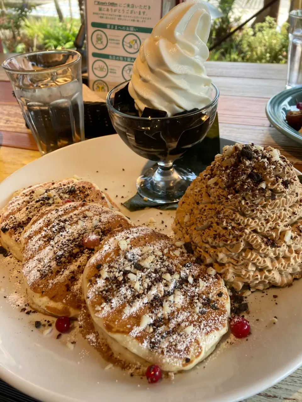 3月8日ランチ。久しぶりの外食コナズコーヒー パンケーキ☕️|あやさん