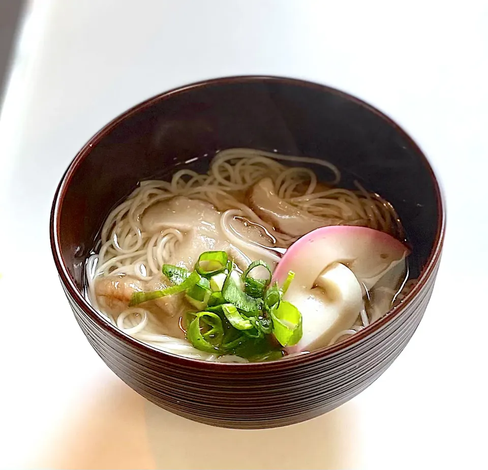 素麺と椎茸のお吸い物|かっちゃん杉さん