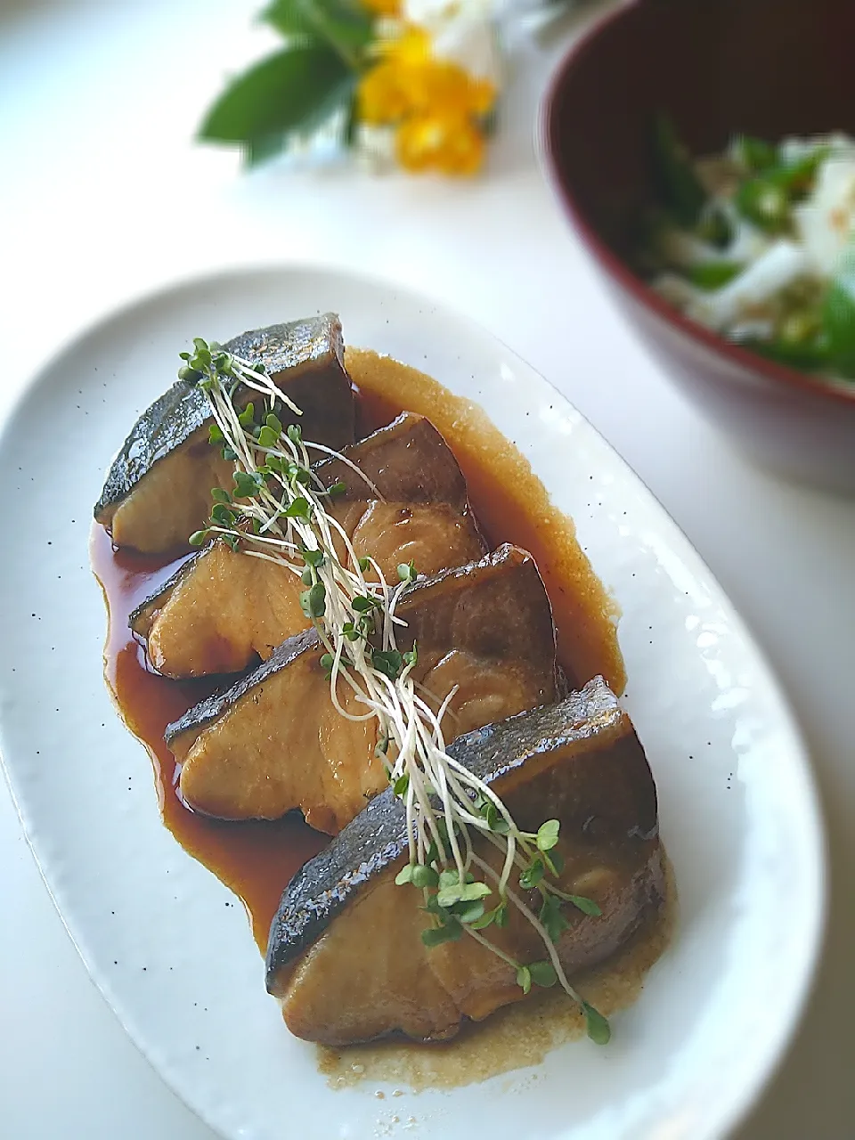 鰤の照り焼き🐟|まめころさん