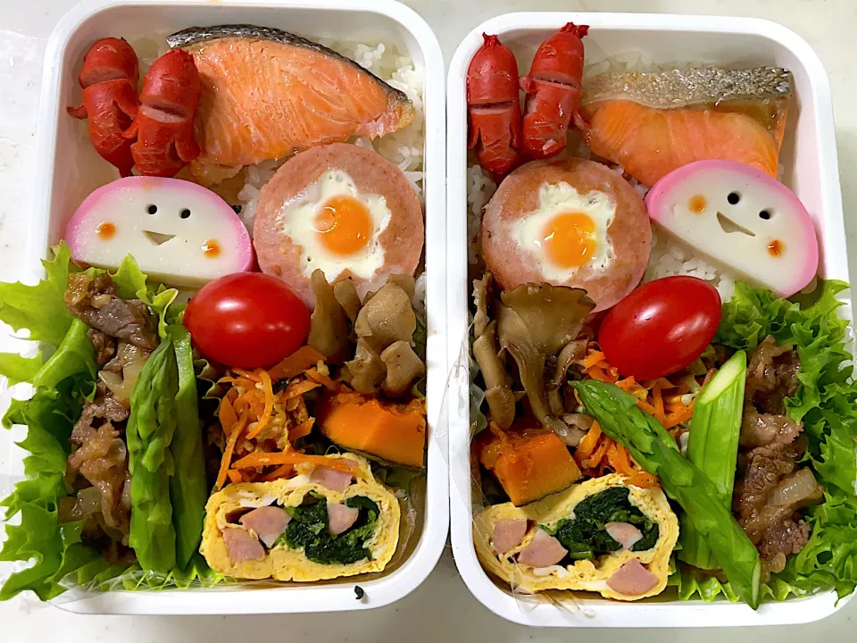 Snapdishの料理写真:2021年3月9日　ムスメ＆オレ弁当♪|クッキングおやぢさん