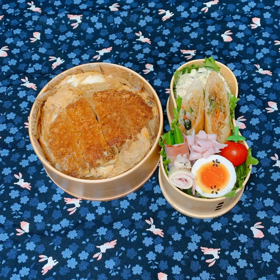 今日の旦那なのお弁当は、豚カツ弁当にしました^ ^|ヤマネコさん