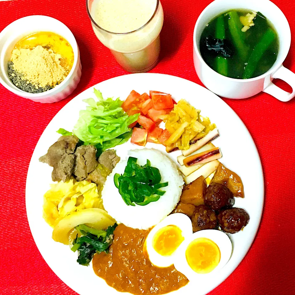 ハッピーモーニングセット💖ハッピースパイスチキンカレーワンプレート🍛😋💖|HAMI69さん