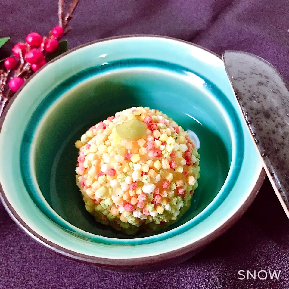 Snapdishの料理写真:芋まんじゅうの銀餡かけ|オーロラさん