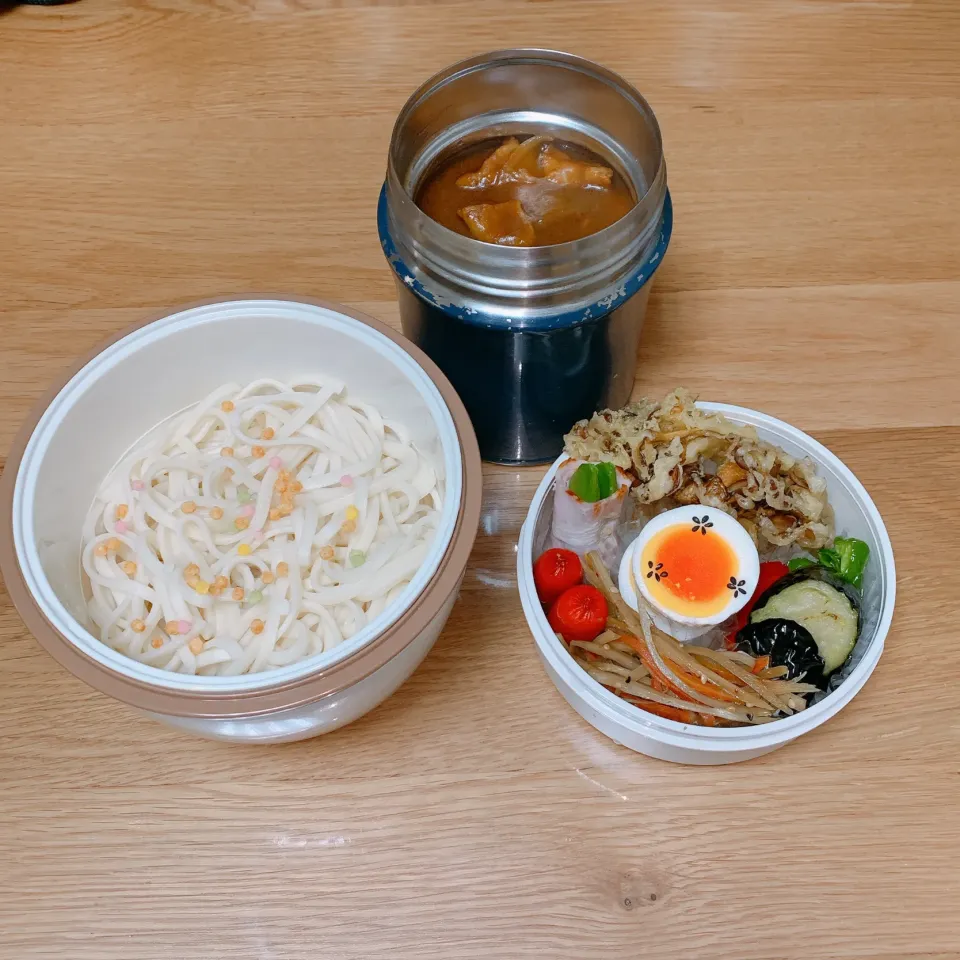 今日の旦那のお弁当は、カレーうどん弁当にしました^ ^|ヤマネコさん