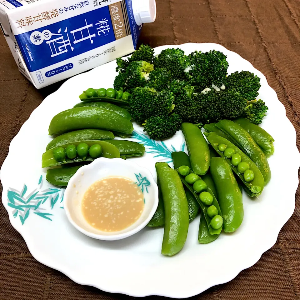 スナップエンドウ🌱ブロッコリー🥦＊糀甘酒醤油マヨ|henryさん