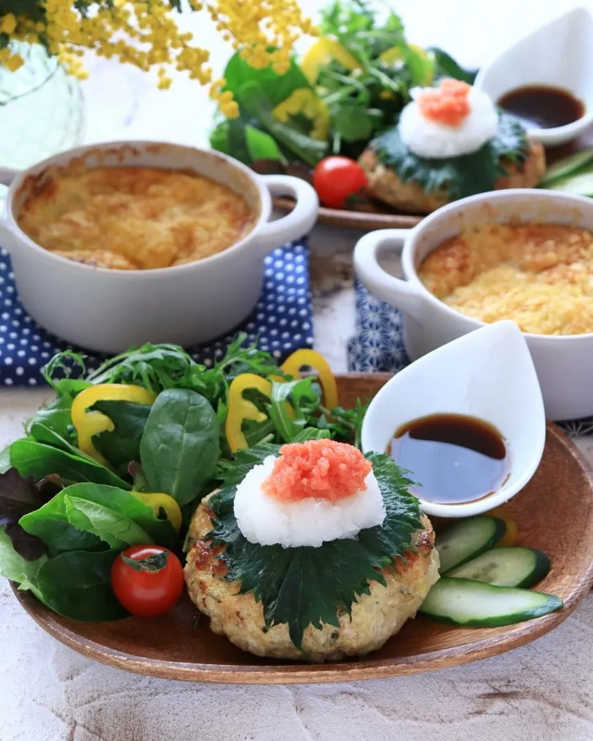 Snapdishの料理写真:🌱大葉香る和風ハンバーグ🌱|ayaoさん