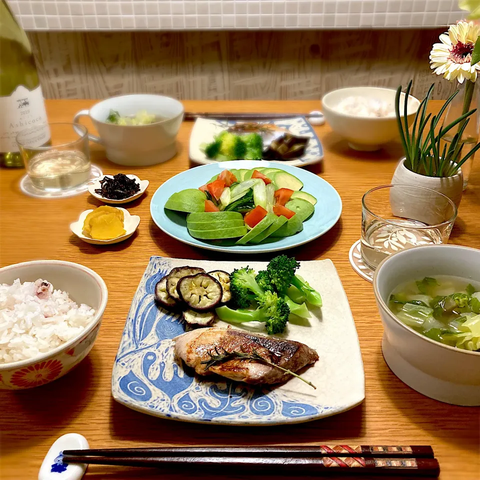 鰤のバルサミコソテーの晩ごはん|むぎこさん