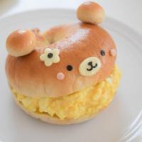 くまベーグルのとろとろ卵サンド♪