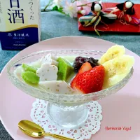 Snapdishの料理写真:いちごと抹茶のトウファ（豆花）風寒天