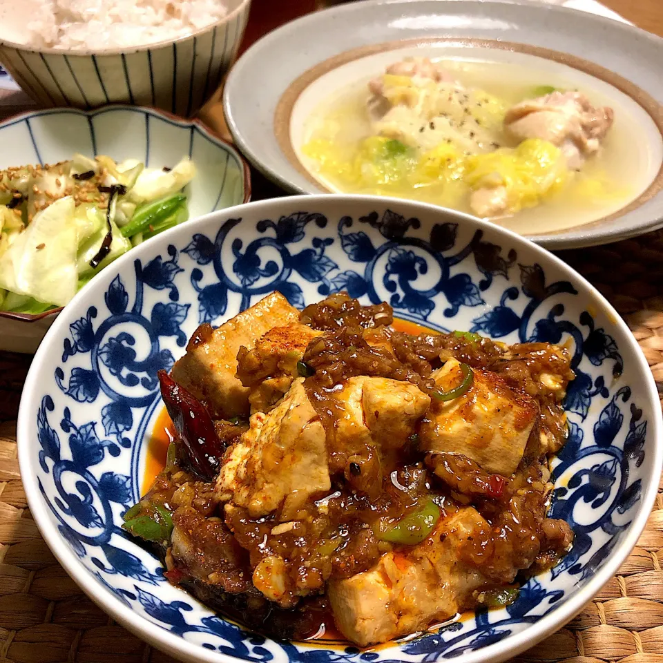 シビ辛麻婆豆腐😅|けんちんさん