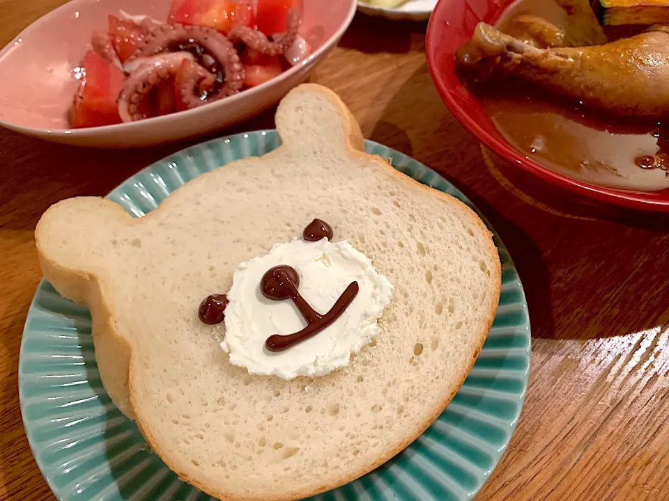 🐻くまパン🐻初めて焼いたくま食パン🍞|いちごさん