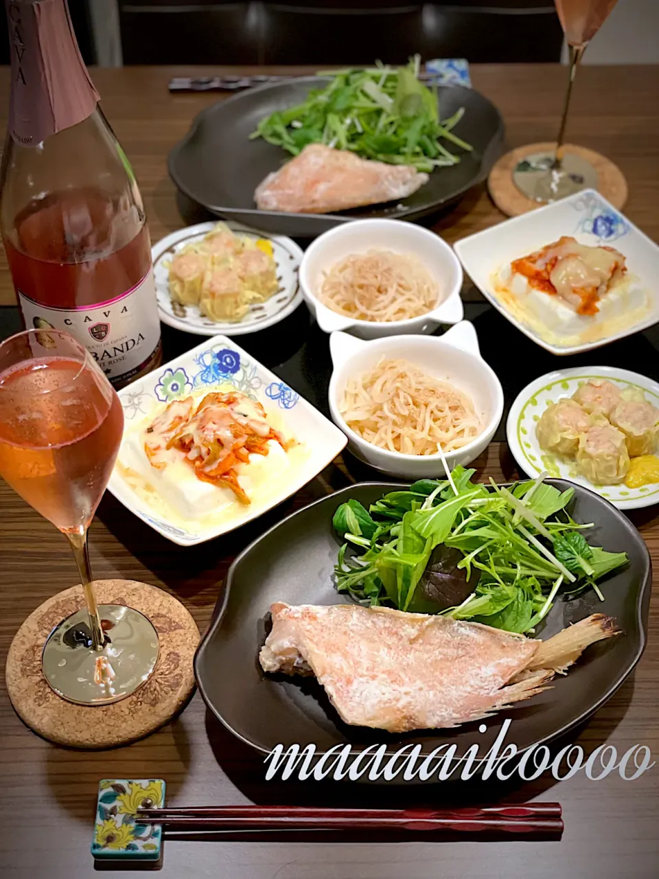 Snapdishの料理写真:お魚🐟でシャンパン🥂🍾💓|マイコさん