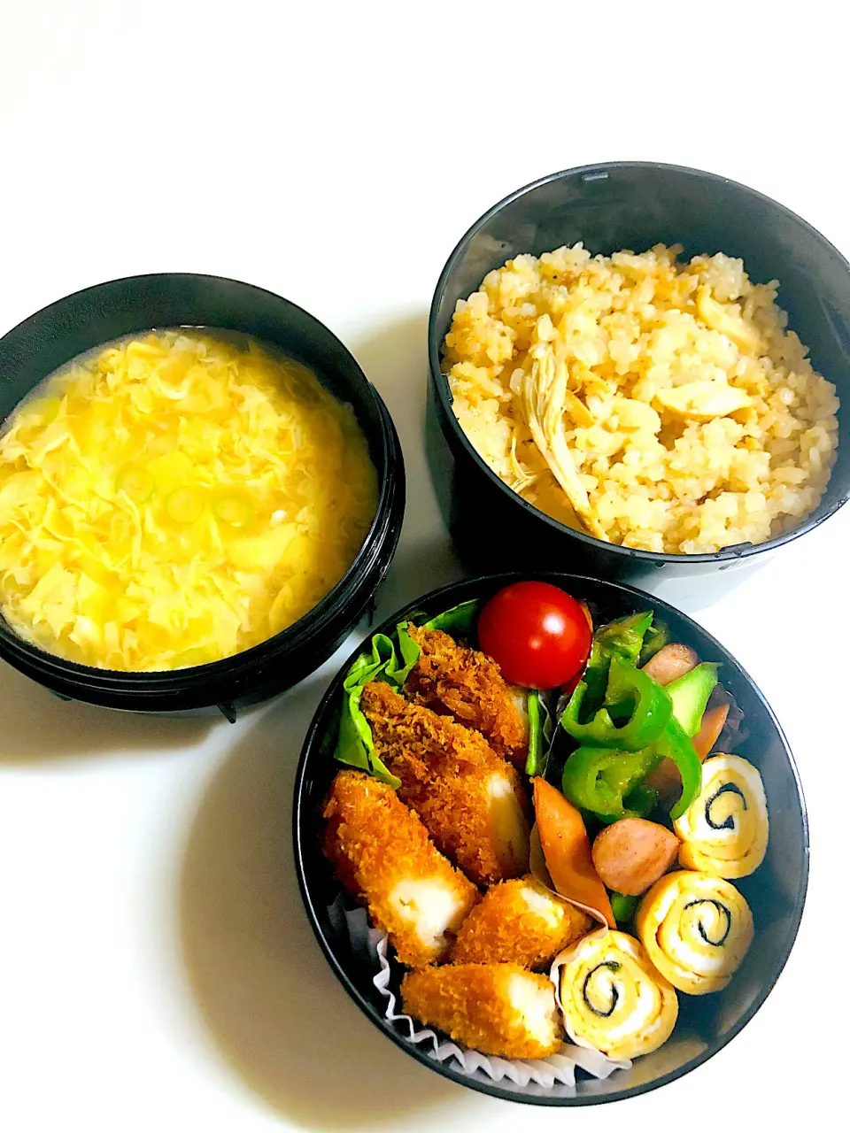 KFC炊き込みご飯とフライ弁当🍱|マミさん