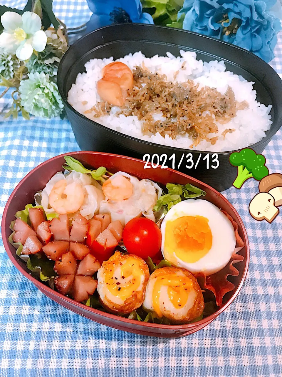 Snapdishの料理写真:✲︎今日のお弁当✲︎🍅🥕|🌼はなちゃん🌼さん