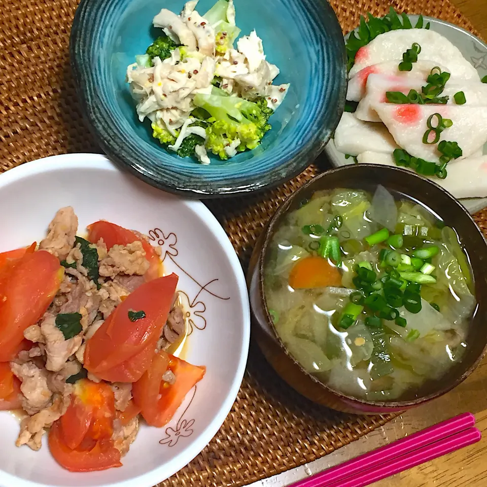 豚肉とトマトのバジル炒め|トッチーさん