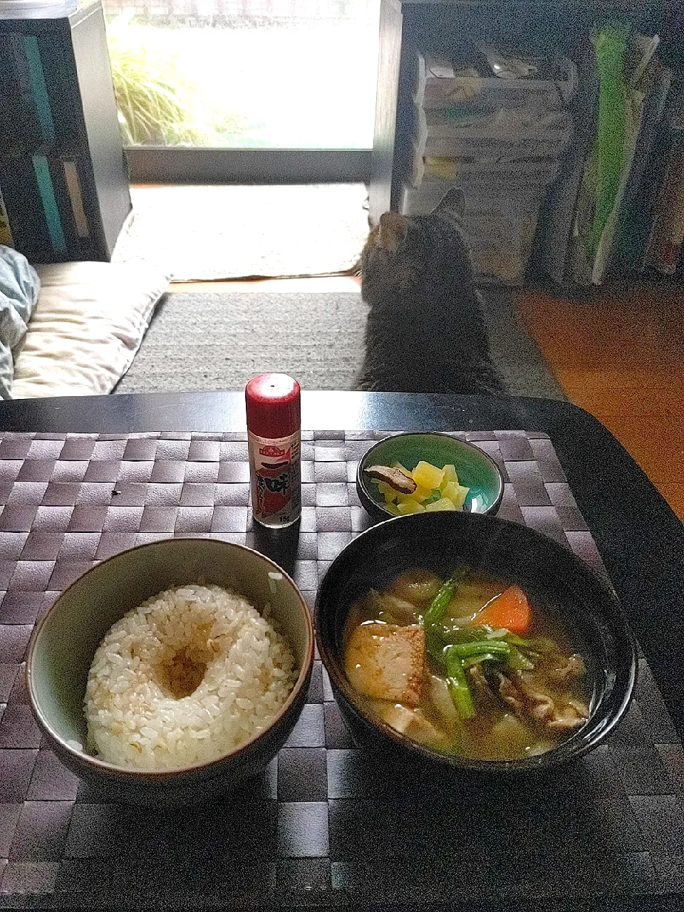 夜勤明け緑黄色野菜も入った豚汁定食|Tarou  Masayukiさん