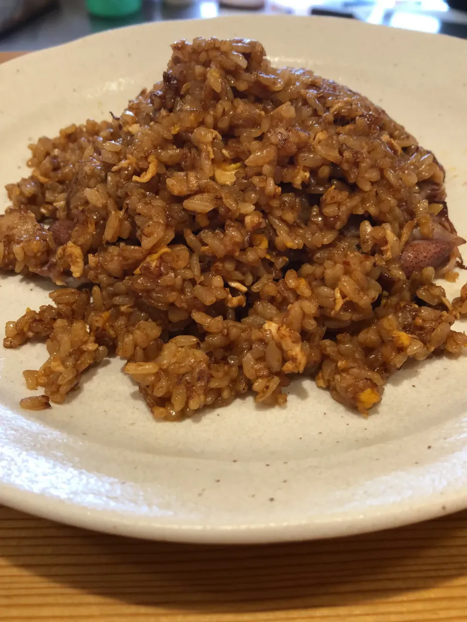 今日の賄いは、例の甜麺醤を使ったブラック炒飯(^_^)|bontaさん