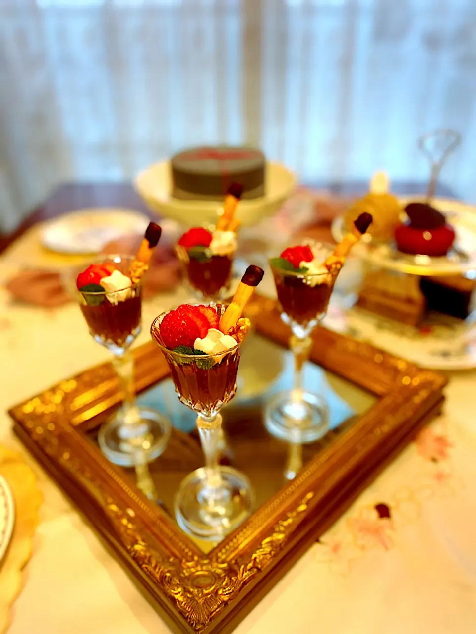 チョコレートのムース　ホワイトデーにラトリエ　ヒロ　ワキサカのケーキと♪|72roseさん