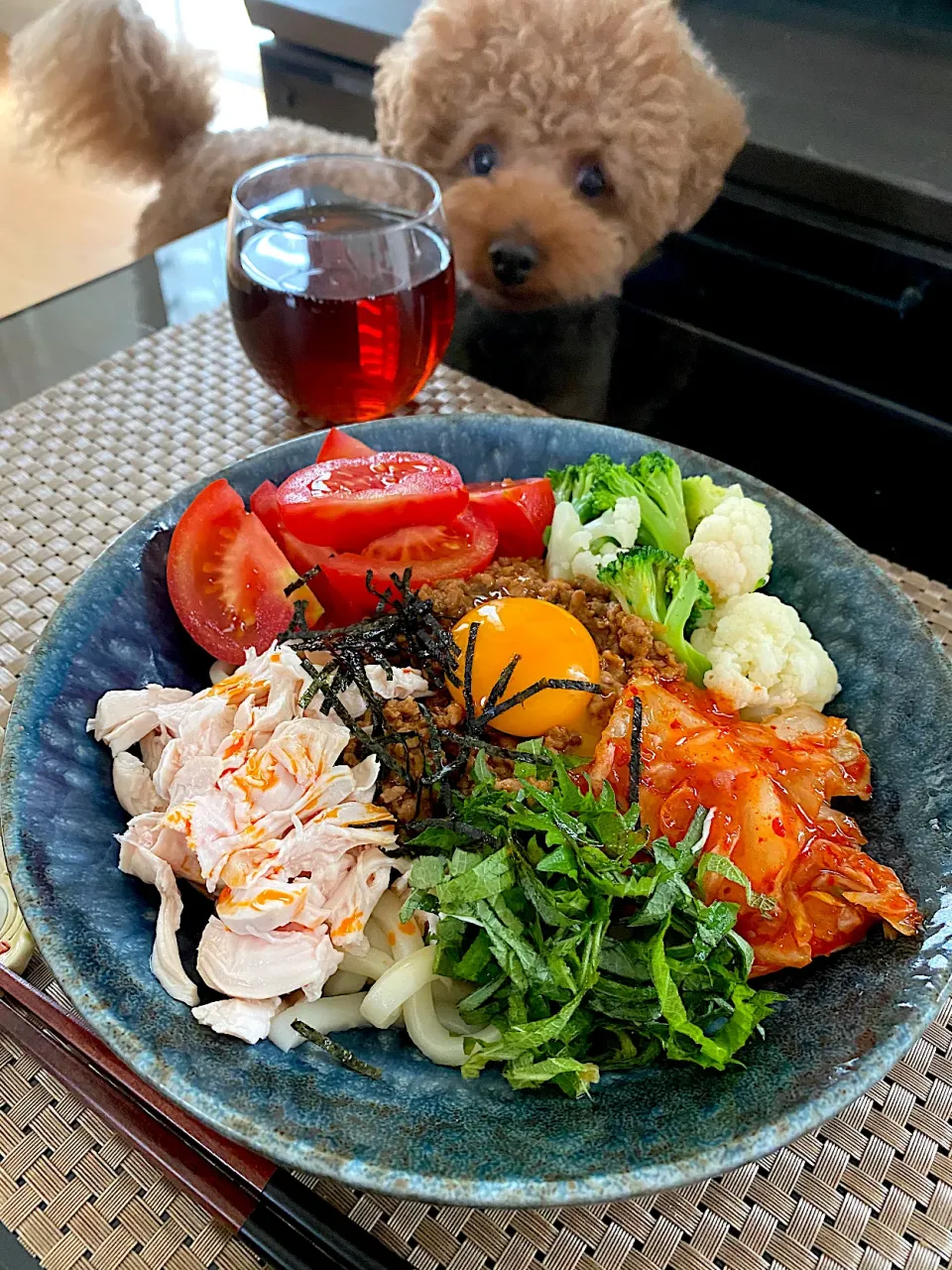 Snapdishの料理写真:ゆかりさんの料理 レンジde簡単👌肉味噌和え麺🙆‍♀️|ゆかりさん