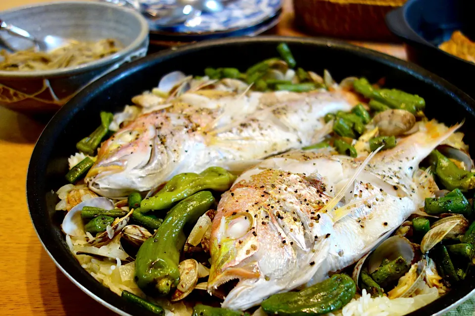 パエリア風鯛飯|バジル🌿さん