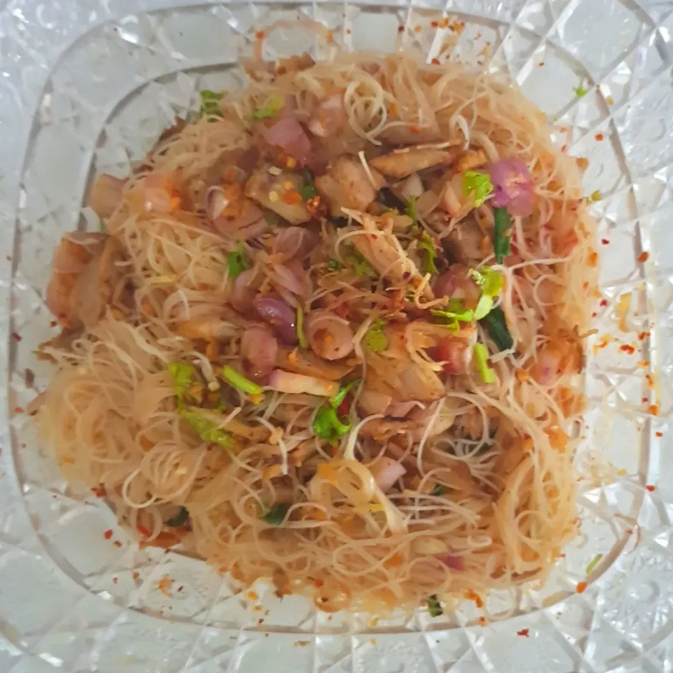 spicy vermicelli salad|patcookingfeverパットさん