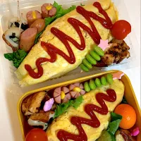 Snapdishの料理写真:オムライス弁当|りぃさん