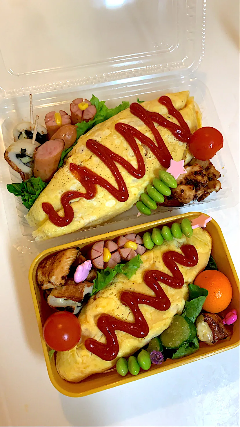 Snapdishの料理写真:オムライス弁当|りぃさん